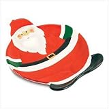 SMILING SANTA SERVING PLATE