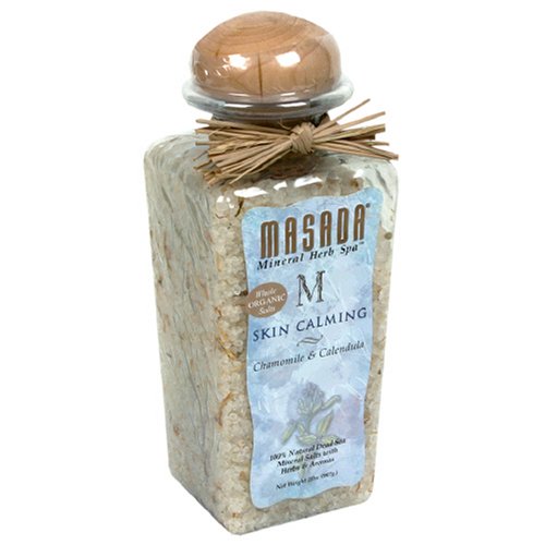 Masada Mineral Herb Spa Whole Organic Salts, Skin Calming Chamomile & Calendula, 2 lb... by Masada