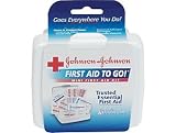Johnson & Johnson First-aid to Go in Durable Plastic Case 12 Items in Each Kit
