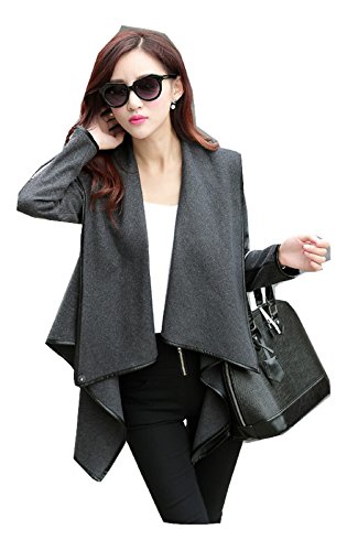 ジャケット ブルゾン コート カジュアル 秋 冬 黒 レディース お洒落 ABC001