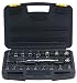 Stanley 89-801 Professional Grade 20 Piece 3/8-Inch Drive 12 Point Rachet Wrench Set with 9 Socket 5/16-Inch to 7/8-Inch and 9 Socket 9-Millimeter to 17-Millimeter Assortments