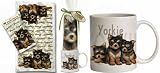 Buy ~~ Yorkie Yorkshire Terrier Puppy Dog Breed Gift Set ~~ Includes 11 ounce COFFEE MUG and matching Tea Towel