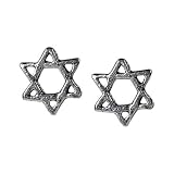 Star Of David - Stud Earrings Sterling Silver