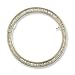 14K White Gold Diamond Circle Pin