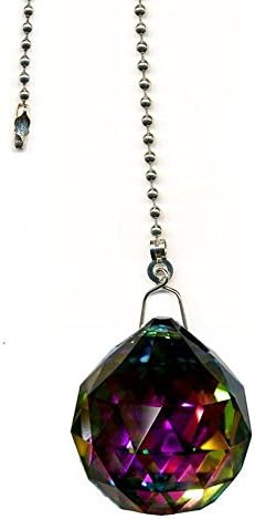 Magnificent Crystal Vitrail Crystal Ball Prism 4 Pieces Dazzling Crystal Ceiling FAN Pull Chains (20mm)