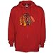 Reebok Chicago Blackhawks Red Better Logo Full Zip Hoody Sweatshirt
