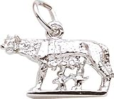 Romulus and Remus Charm by Rembrandt Charms