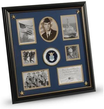 U.S. Air Force Medallion 7 Picture Collage Frame with Stars