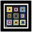 Kaleidoscope Ambiance Coaster Set - Black Frame