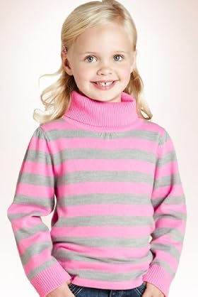 Roll Neck Long Sleeve Stripe Jumper