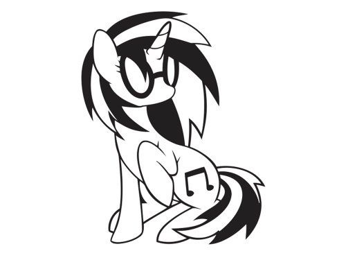 DJ Pon - MLP - Vinyl Decal