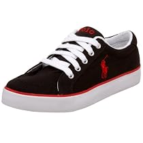 POLO by Ralph Lauren Little Kid/Big Kid Brisbane Shoe,Black,2 M US Little Kid