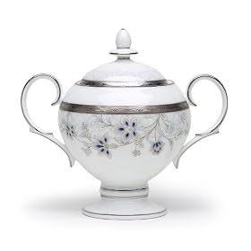 Noritake Delacorte Sugar Bowl with Cover, 9-ounces by Noritake