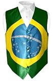 Men's Brazilian Flag Dress Vest for Suit or Tuxedo