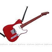 【送料無料】JAJABOON テレキャスターコインケース 赤×白 本革 ギター型
