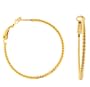 1.5" Gold Vermeil Single Rope Hoop Earrings [Jewelry]