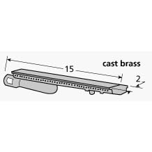 Click here to buy Burner, Pipe, Cast Brass, 15 X 2; Coleman.