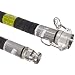 Goodyear EP Chem One Black Polyethylene Chemical Hose Assembly, Stainless Steel 316 Cam And Groove Couplings, 200 PSI Max Pressure