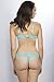 Hers by Herman Women's Ocean Mist Push Up Bra Bikini and Mini Boy Shorts Set