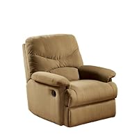 Acme Oakwood Sand Microfiber Recliner