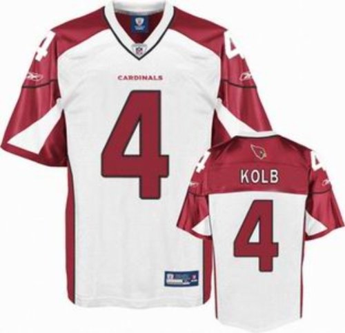 Reebok Kevin Kolb Arizona Cardinals White Authentic Jersey Size 52