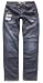 New M75 Men's Ripped Designer Straight Leg Blue Jeans
