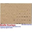 Braille Computer Keyboard Overlays Stickers for the Blind & Visually Impaired