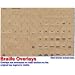 Transparent Braille Computer Keyboard Overlays Stickers (Lexan Material and 3M Adhesive Does Not Slip, Ooze, or Curl) for the Blind and Visually Impaired
