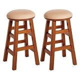 Winsome Set of 2, 26" Padded Swivel Stool, Assembled (Kitchen)