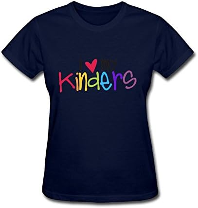 Chanyin Womens 100% Cotton I Heart Kinders Sleeve Shirt