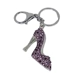 Purple Shoe Charm Keychain / Key Ring Bejeweled Purple Shoe Charm Keychain / Key Ring Bejeweled