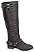 Top Moda Women's Knee High Riding Mid Calf Combat Boots