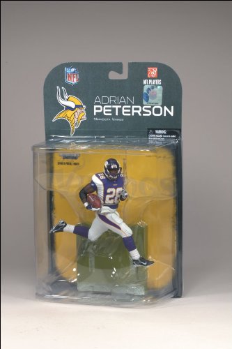 41TW%2B8xJRsL McFarlane Toys NFL Sports Picks Series 18 (2008 Wave 2) Action Figure Adrian Peterson (Minnesota Vikings) White Wrist Tape