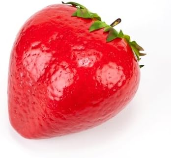 One Case 12 Pieces Artificial Fruit Strawberry Red 2" x 1.5"x 1"