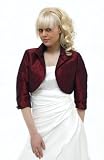 Produkt-Bild: Exklusiver Taft Bolero m. Kragen in vielen Farben 3/4 Arm (CP015KS) Sofort Lieferbar