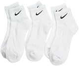 NIKE(ナイキ)　3ペアコットン ハーフクッション　クォーターソックス 25～27ｃｍ　SX3627-101-25