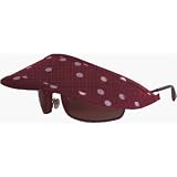 Totally STRAPLESS Sun Visor - No Hat-Hair, No Headache, We Promise Red W. White Polk-a-Dots