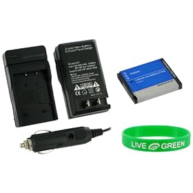 Young Micro NP-BK1 945mAh Li-Ion Battery and 2n1 AC DC Wall and Car Charger for Sony Cybershot DSC-S980 Digital Camera Silver