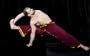 Unisex Indian Wrap Pants -Two-toned Burgundy-Gold