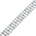18 Kt White Gold Diamond Link Bangle Bracelet