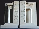 Matched Pair of Hand-made Bookends By Timothy Richards Depicting Doric Architectural Details