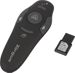 Targus 2.4 GHz Wireless Laser Presentation Remote, Range up to 30 Feet AMP03US (Black)