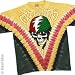 GRATEFUL DEAD T-Shirt - Rasta Dead Vdye (Tie-Dye)