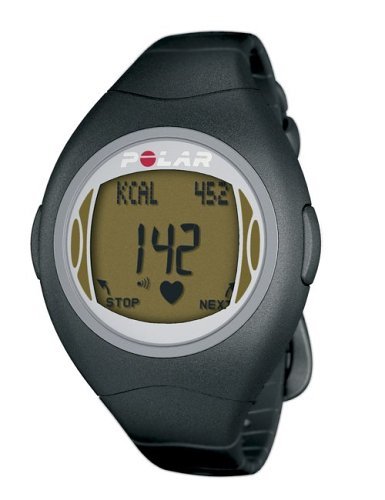 SportingGoods: Polar F4 Women's Heart Rate Monitor Watch  Black Amber 