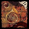 Jazz Music III, Art Poster by CW Designs, size 16" x 16"