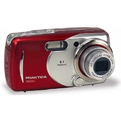 Pentacon Praktica DCZ 6.3 Digitalkamera 6.1 (2848 x 2136) 32 MB Rot rot