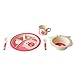 EcoBamboo Ware Kids Dinnerware Set, Pig, 5 Piece