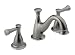 Delta 3540PT-240PT Lockwood Double-Handle Widespread Lavatory Faucet with Metal Pop-Up, Aged Pewter