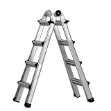 Buy 17 ft. 5-in-1 Multi-Purpose Aluminum Ladder w Flared Legs by Cosco