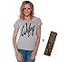 Awkwardstyles Women's Wifey V-neck T-shirt Cool Vintage Shirt Black + Bookmark